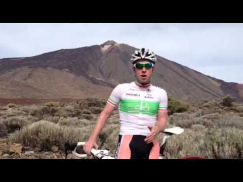 Philip Lavery  training in Tenerife with Canarias Cycling like Alberto Contador
