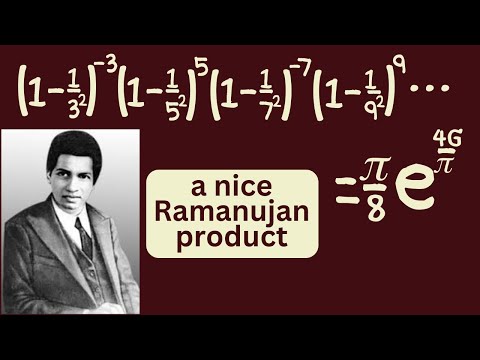 a nice product from Ramanujan -- featuring 3 important constants!