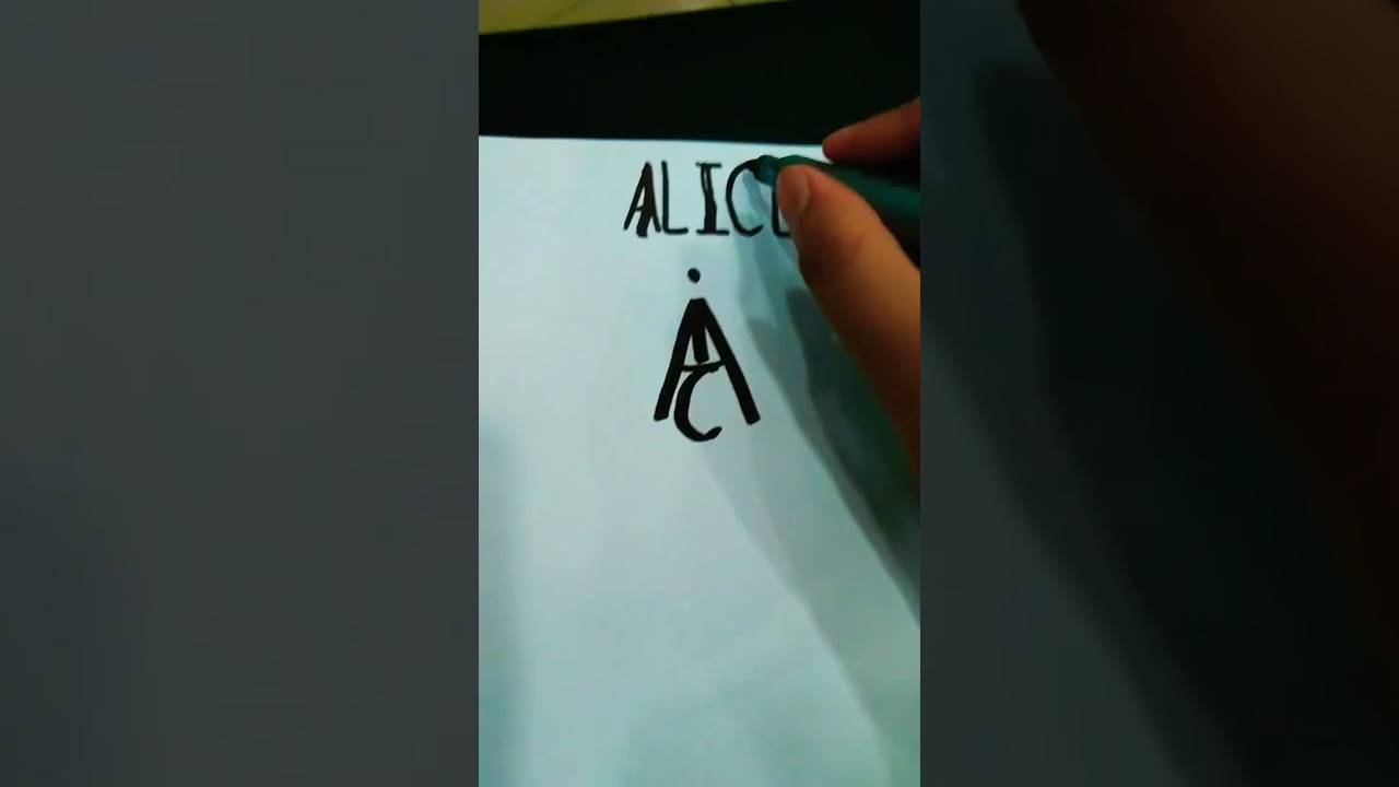 Alice Logo #comment your name #like #subscribe #shortsfeed #viral #trending #shorts #alice