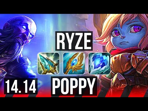 RYZE vs POPPY (TOP) | 7k comeback, Legendary, 16/3/5, 41k DMG | VN Master | 14.14