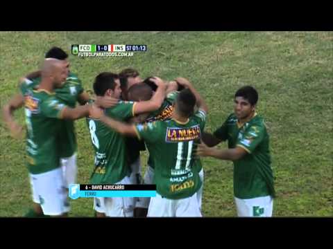 Gol de Achucarro. Ferro 1 Instituto 0.Fecha 5. Torneo Primera B Nacional.Fútbol Para Todos