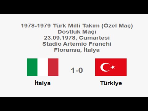Italy 1-0 Turkey 23.09.1978 - National Teams Friendly Match