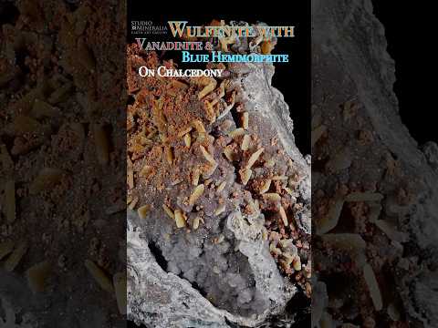 🚨Unique Specimen Alert🚨Wulfenite & Vanadinite In Three Different Vugs. Finch Mine, Arizona, USA