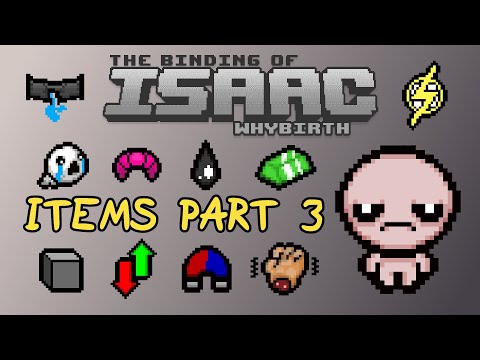 Passive Items Showcase Part 3/5 - The Binding of Isaac: WhyBirth (Mod)
