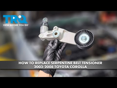 How to Replace Serpentine Belt Tensioner 2003-2008 Toyota Corolla