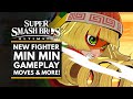 Super Smash Bros Ultimate | New DLC ARMS Fighter MIN MIN Gameplay, Moves & Final Smash