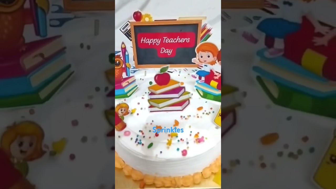 Teachers day theme cake#cake #cakery #trending #shortsvideo