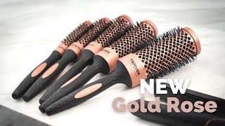 Termix Evolution Gold Rose hair brushes | The power of rose gold for healthy brushing anuncio