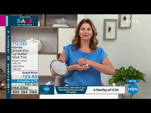 Korres Greek Kiss Lip Butter Stick Trio