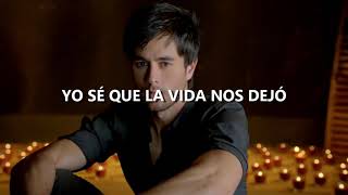 AYER  - ENRIQUE IGLESIAS  (LETRA)