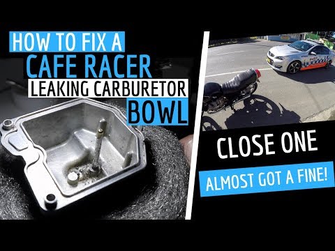 How To Fix a Leaking Carburetor Bowl On a ★ Cafe Racer - Cafe Racer Garage