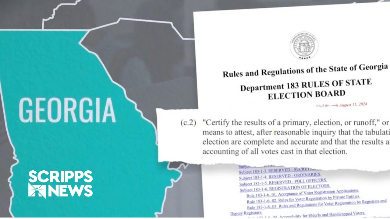 Georgia Democrats sue election board over new certification process