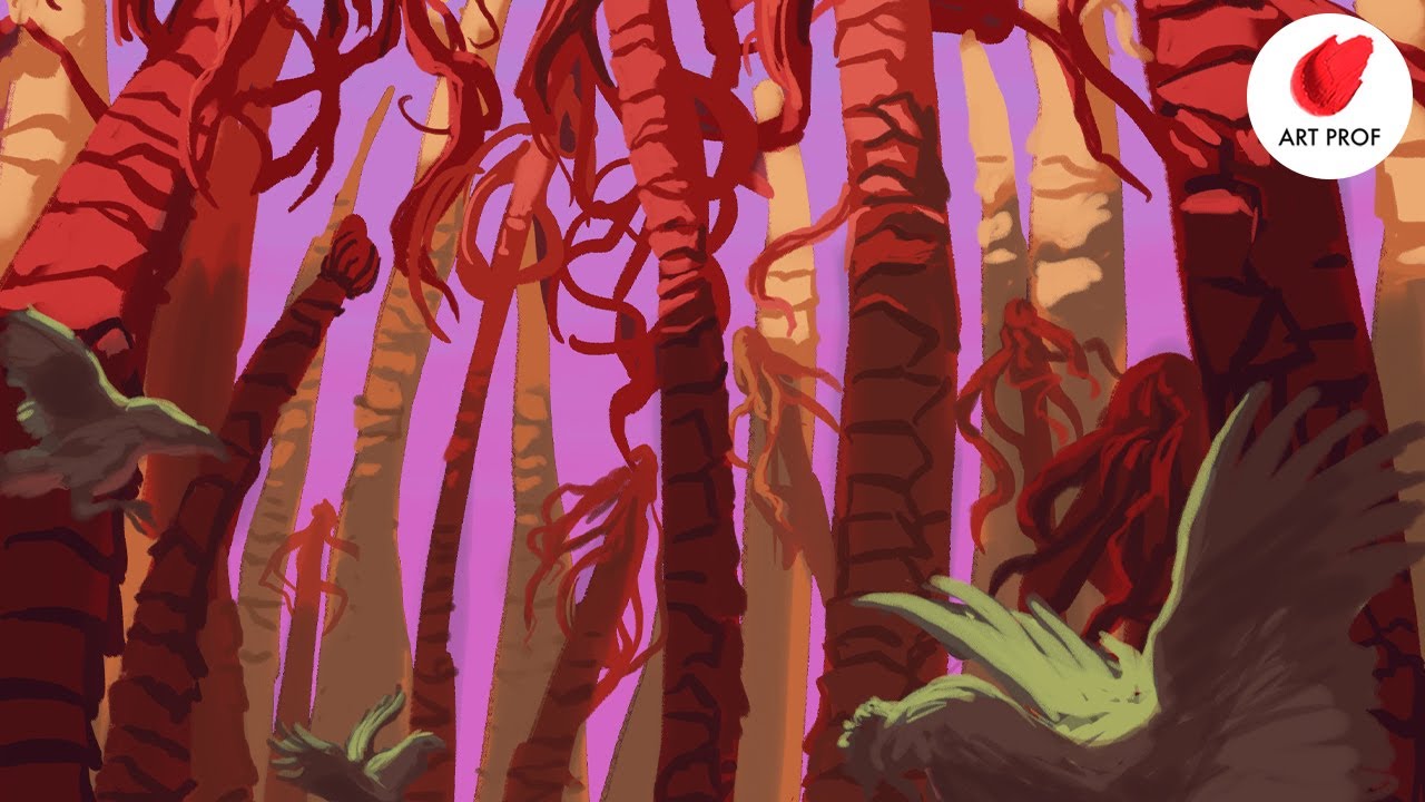 Digital Fantasy Landscapes in Procreate