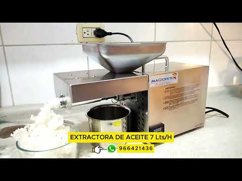 🤩​Máquina prensadora para extraer aceite de semillas y vegetales entre 5 a 7 litros / hora