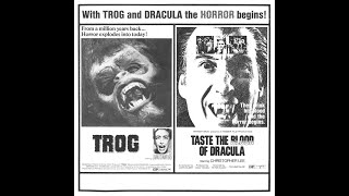 Trog & Taste The Blood Of Dracula   Ken Films super 8mm 50ft headline edition double feature