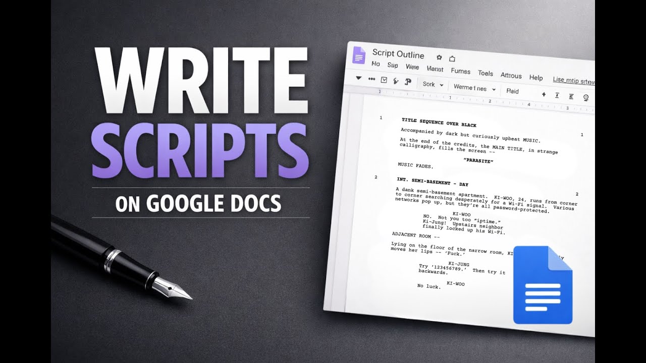 How to Write a Movie Script in Google Docs (Free Template + Add-on)