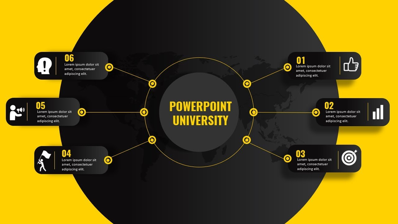 6 options infographic slide in PowerPoint /Business presentation/PowerPoint tutorial