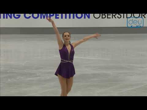Monika SZUBERT. Oberstdorf 2018. Silver Ladies I -Free Skating. 7 place