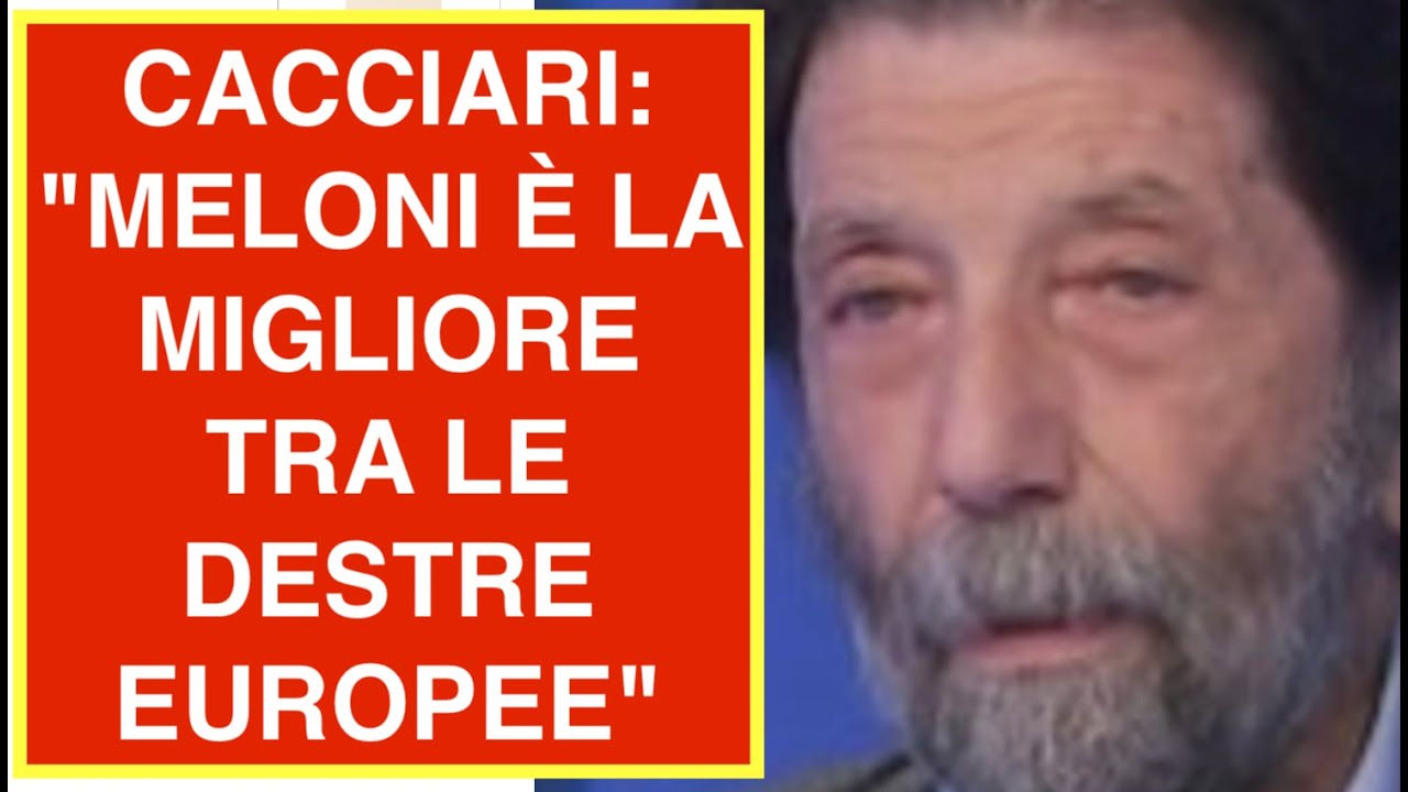 CACCIARI: "MELONI È LA MIGLIORE TRA LE DESTRE EUROPEE"