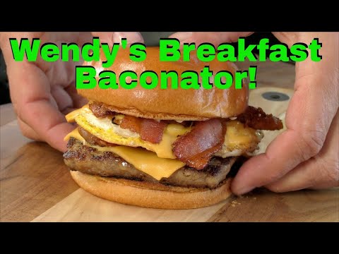 Copycat Wendy's Breakfast Baconator Sandwich