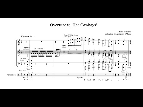 Overture to 'The Cowboys' by John Williams (reduction and anaylsis)