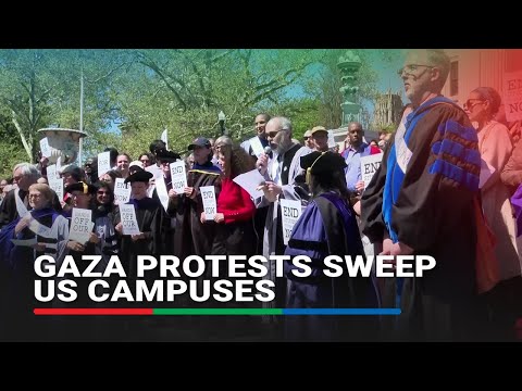 US college students hunker down in tents as Pro-Palestinian protests continue