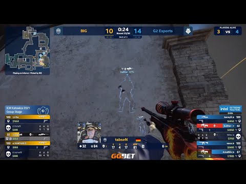 tabseN AWP VAC shot in A Inferno! - BIG vs G2 - IEM KATOWICE 2021 -CSGO BEST CLIPS