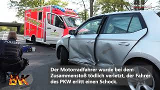 Tödlicher Motorradunfall: Autofahrer übersieht beim Abbiegen Kradfahrer | 24.04.2022