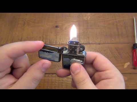 Zippo Lighter Flame Size Is Adjustable...And It's Easy To Do !!!!