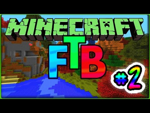 Minecraft| FTB Let's Play Ep.2| (Direwolf 20 pack 1.7.10) - Mining and falling into lava