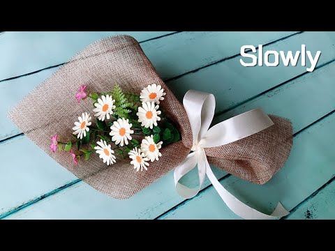 ABC TV | How To Make Daisy Bouquet Flower With Shape Punch (Slowly) - Craft Tutorial