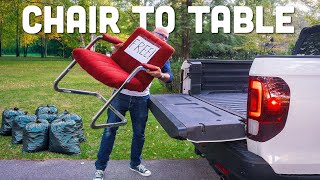 From Chair to a Stunning Table (Amazing Transformation)