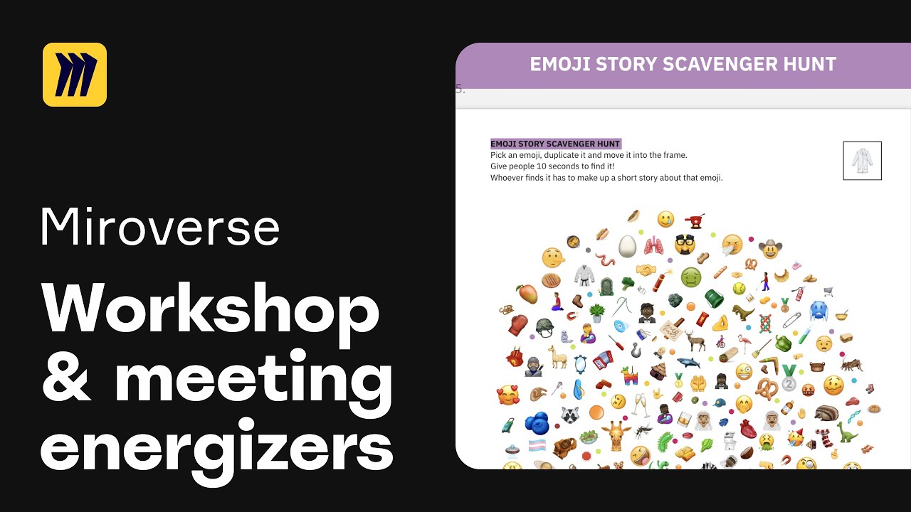 Workshop & Meeting Energizers: Boost Engagement with This Miroverse Template