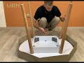 Обеденный стол круглый LION Майами-1 деревянные ножки Кашемир (LION-041156)