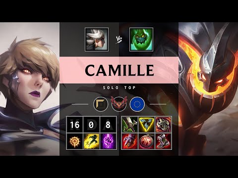 Camille Top vs Zac: Perfect KDA, Legendary - EUW Grandmaster Patch 14.23
