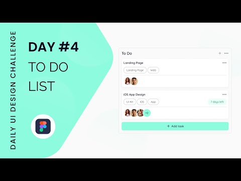 Day 4: Designing a To Do List UI | 100 Days of UI Design Challenge | Daily UI 04 | Figma | UI UX