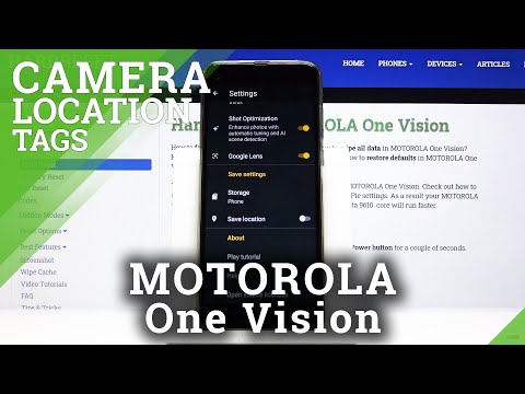 How to Activate Location Tags in Motorola One Vision - Enable Camera Geotags