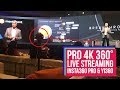 Professional 4K 360° live streaming with Insta360 Pro and Yi 360 VR