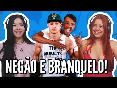 JOVENS REAGEM A NEGÃO E BRANQUELO DO TIKTOK - TENTE NÃO RIR