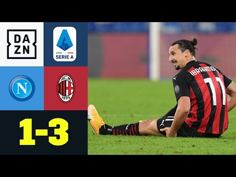 Zlatan geht in die Knie - Doppelpack und Verletzung: Neapel - AC Mailand 1:3 | Serie A | DAZN
