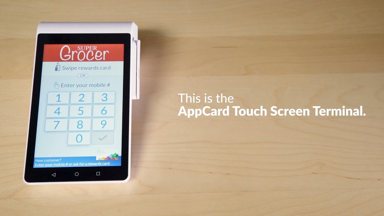 AppCard Touchscreen Terminal