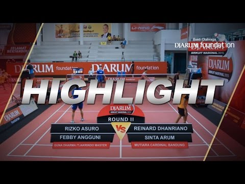 Rizko A/Febby A (Guna Dharma/Tjakrindo Master) VS Reinard D/Sinta A (Mutiara Cardinal Bandung)