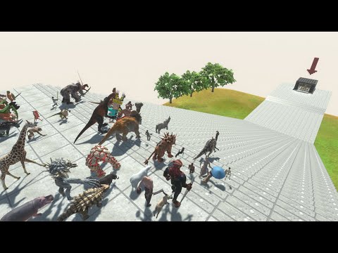 Giant Stairs Tournament | Who Can Survive? - Animal Revolt Battle Simulator