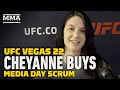UFC Vegas 22: Cheyanne Buys On Cutting Weight, Fighting Alongside Husband JP Buys - MMA Fighting