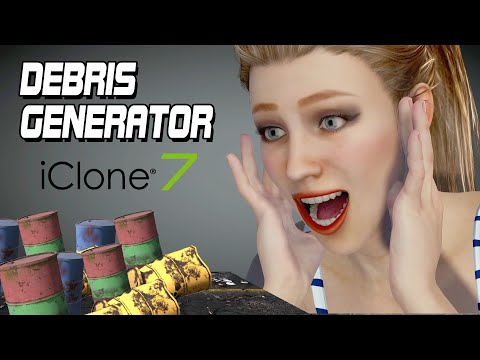 How make this in 10 seconds: Debris Generator - iClone 7