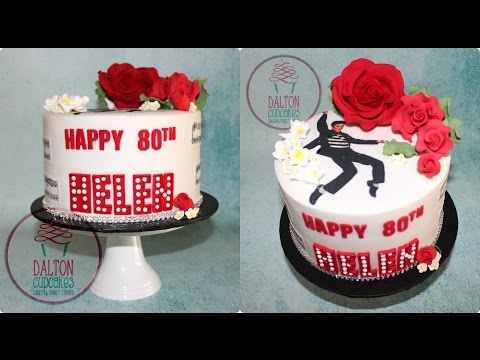 Elvis Themed Cake