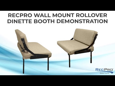 RecPro Wall Mount Rollover Dinette Booth Demonstration