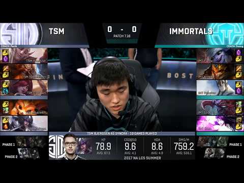 TSM vs IMT game 1 highlights | 2017 NA LCS SUMMER SPLIT FINALS | TSM vs Immortals