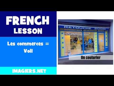 FRENCH LESSON #197 = Les commerces = Vol1