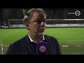 Mike Snoei en Rick Dekker na de zege van De Graafschap in Dordrecht